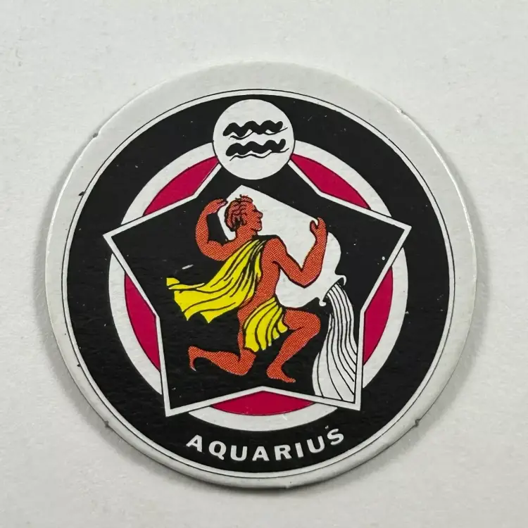 POGs Aquarius POG #11 Zodiac Sign Astrology Made in Taiwan R.O.C. -  67