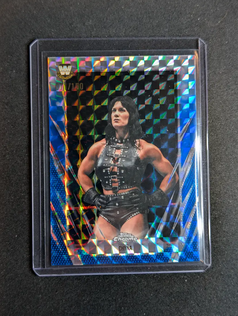 Chyna #/150 2026 Topps Chrome WWE Blue X-Fractor Refractor #85 - (A) - WWE Legends