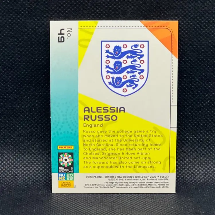 Alessia Russo 2023 Donruss Women’s World Cup Silver Soccer Card