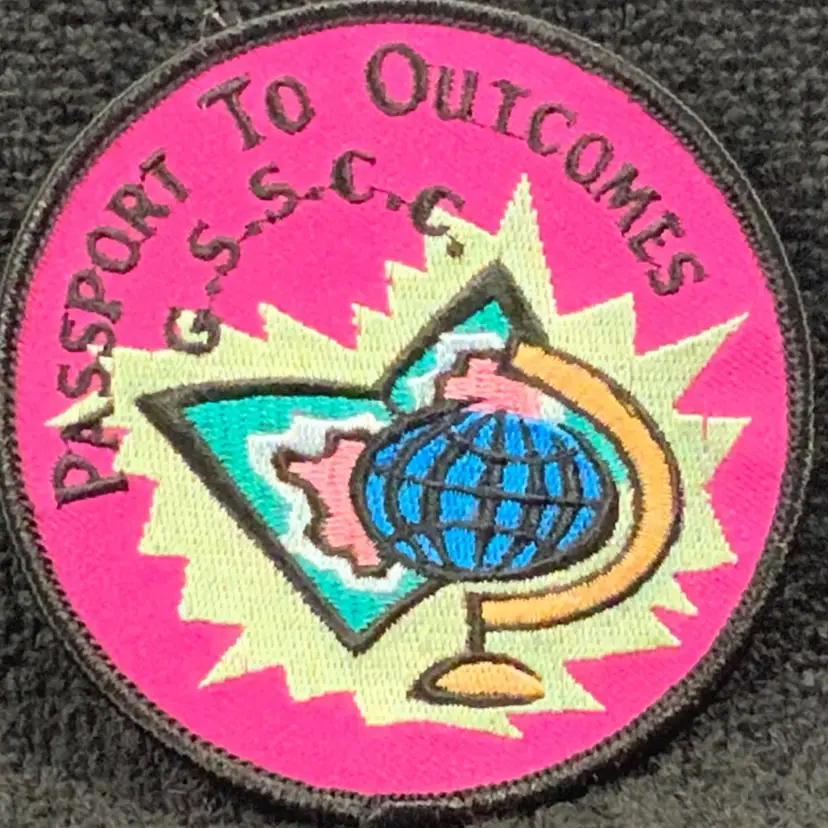 Vintage Scouting Fun Patch: Passport To Outcomes GSSCC