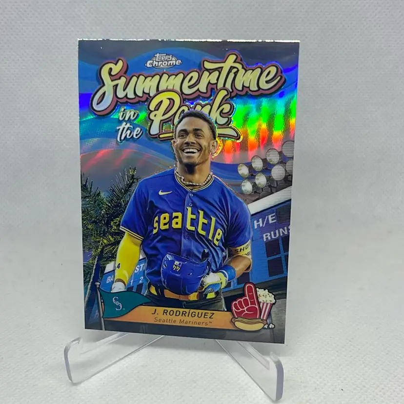 2024 topps chrome summertime in the park julio rodríguez Seattle Mariners 