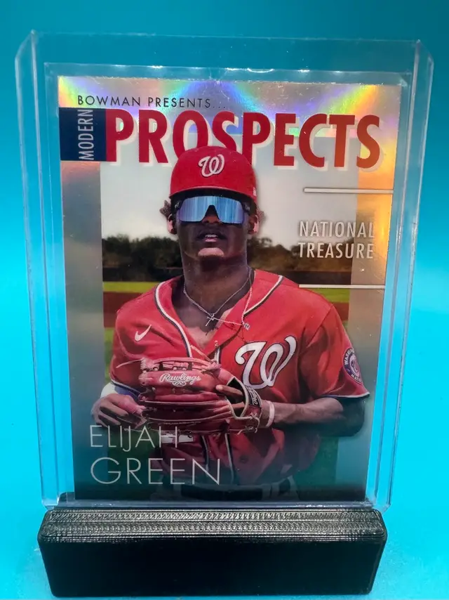 Elijah Green Bowman Chrome Prospects Refractor Washington Nationals
