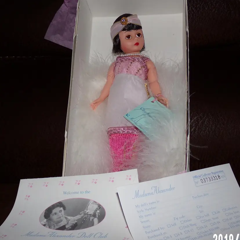 Vintage MADAME ALEXANDER 1998 CHARLESTON GIRL DOLL STYLE #79910 NEW IN BOX  Porcelain  Doll