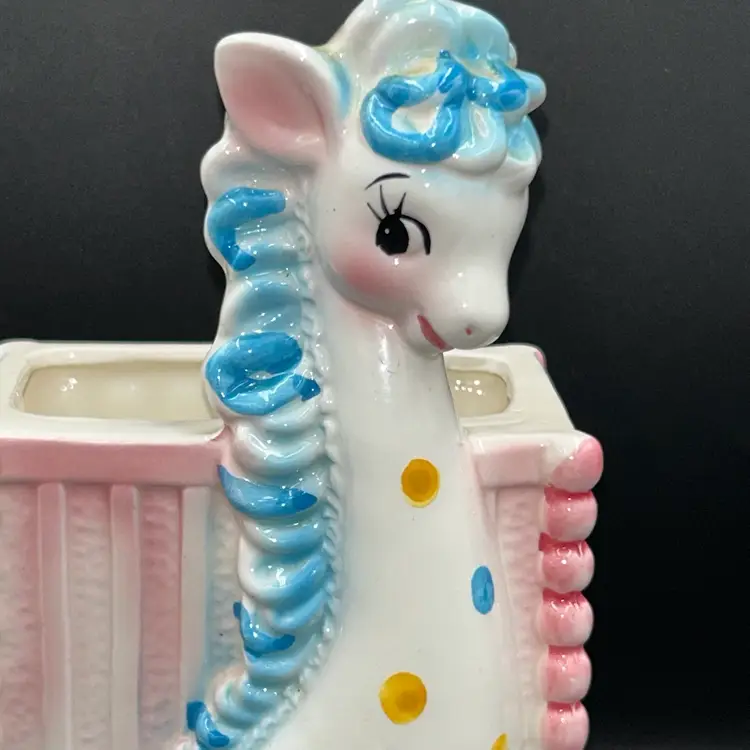 Vintage Baby Giraffe Planter-T-2016