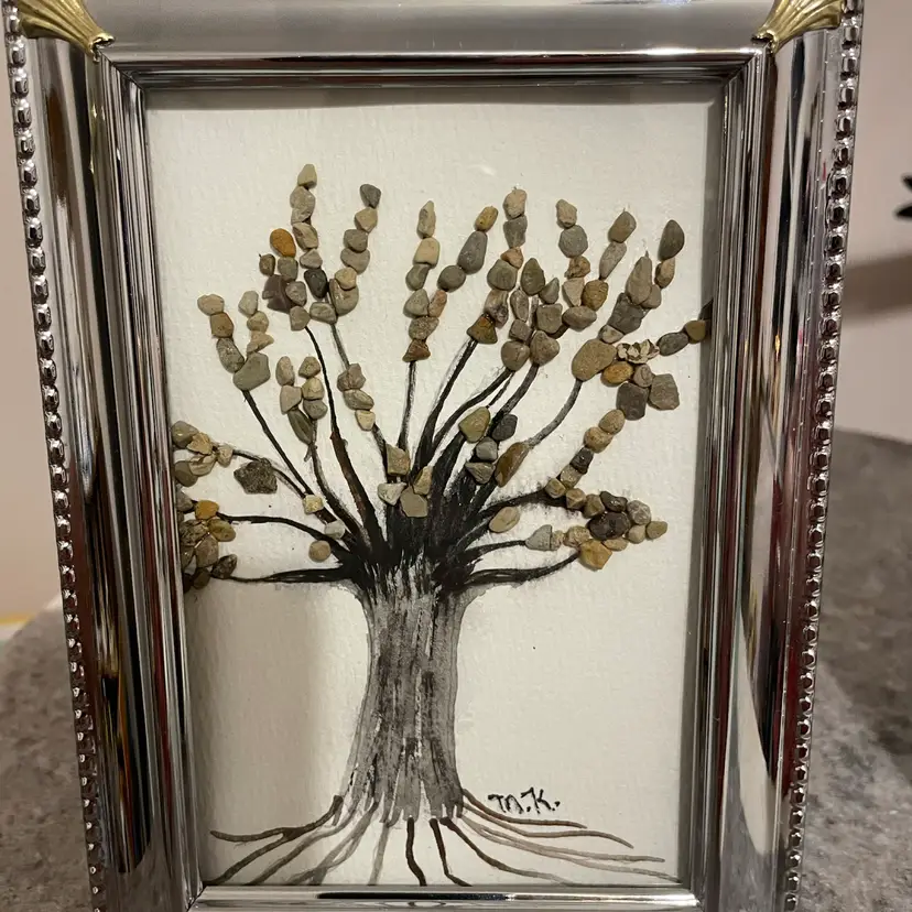Tree Of Life In Vintage Metal Frame