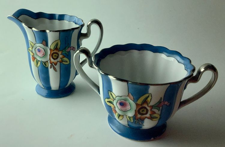 Noritake Ceramic Creamer and Sugar