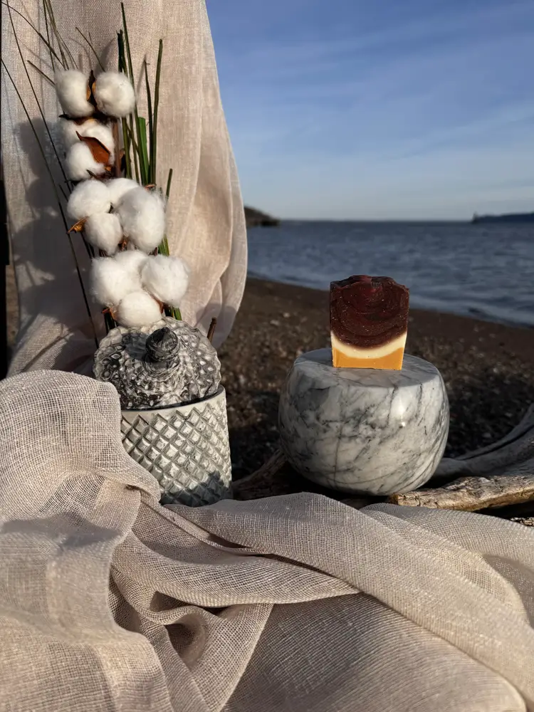 Pocket Serenity- Mini Lavender Travel Soap – BliN Handmade Luxe Bar | Compact Artisan Soap for Travel, Gifting, or Everyday Calm