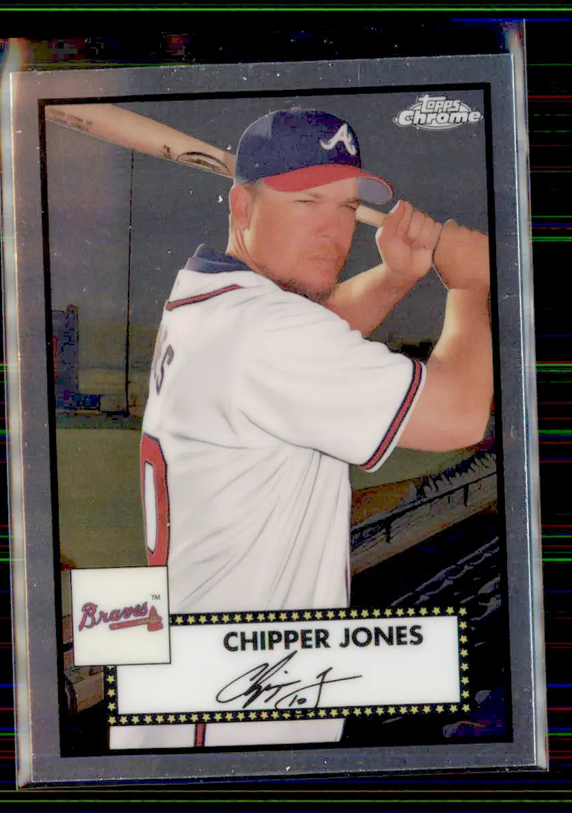 Chipper Jones 2021 Topps Chrome Platinum Anniversary #680 - Atlanta Braves - (153-335)
