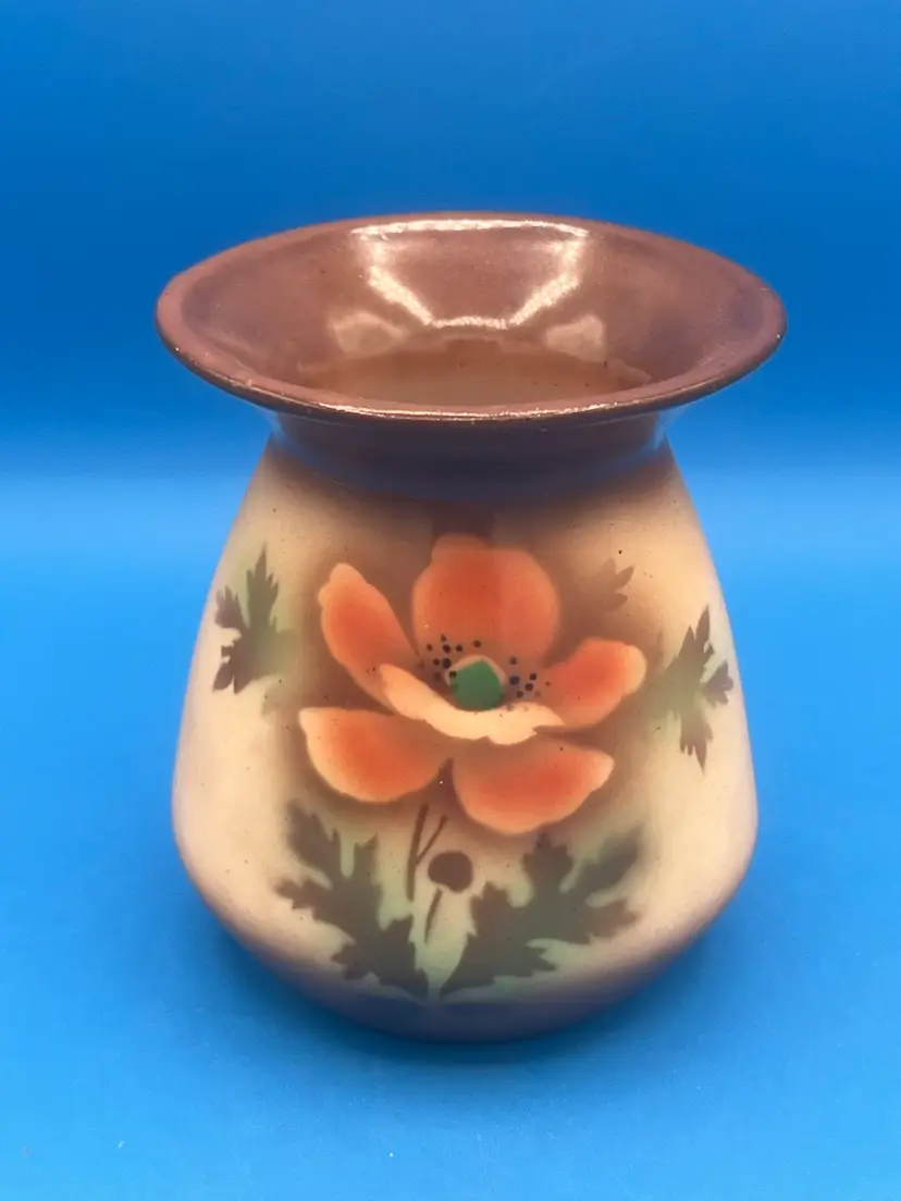 Vintage Czechoslovakia Made Pottery Vase MCM Vibes