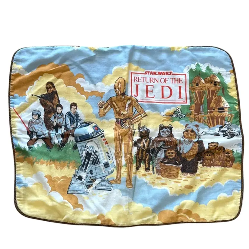 vintage Star Wars: Return of the Jedi themed pillowcase