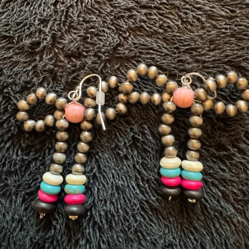 Colorful Bow Pierced Earrings