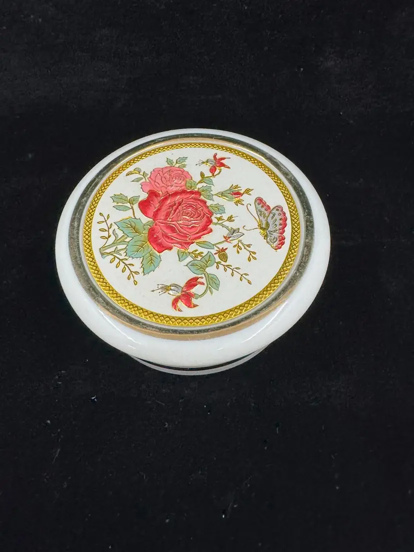 Art Of Chokin Rose Trinket Box