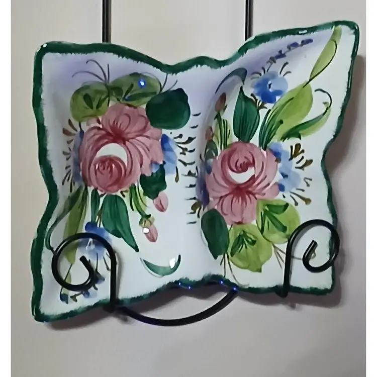 Divided Hand Painted Italian Dish