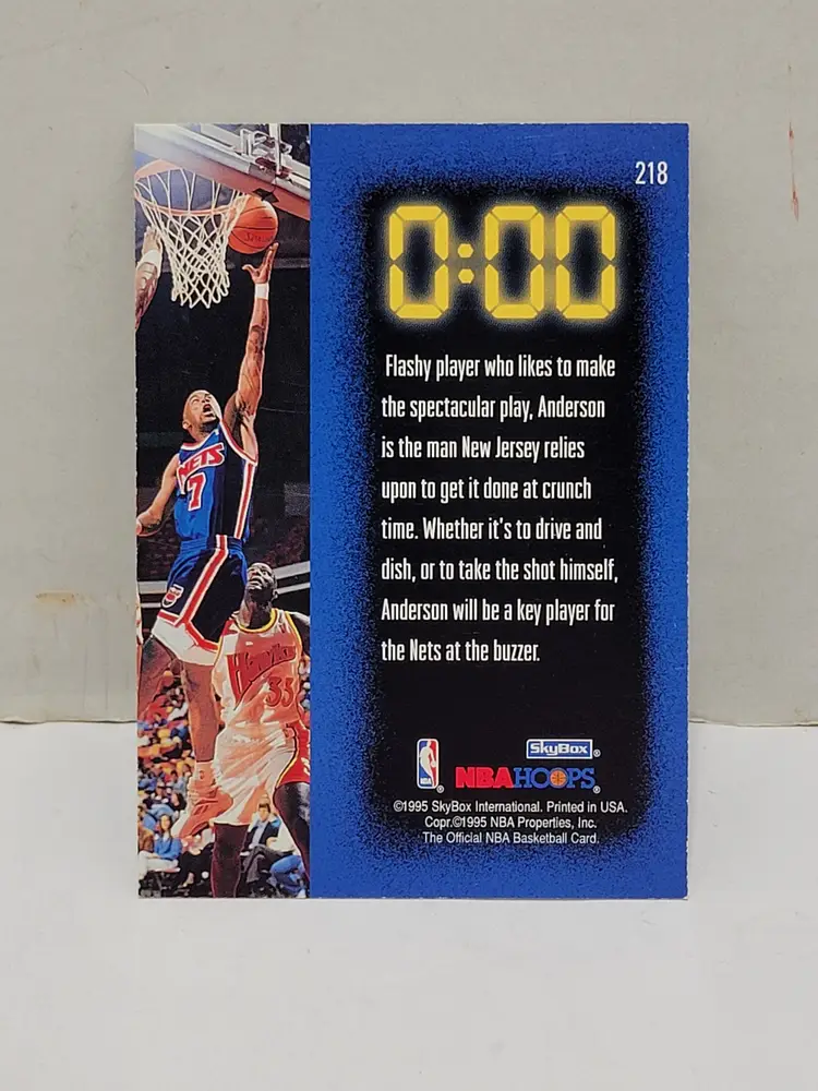 1995-96 NBA Hoops Kenny Anderson Buzzer Beater #218 Nets