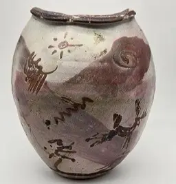 Tom Ferguson Signed Art Pottery Vase Dated 1992