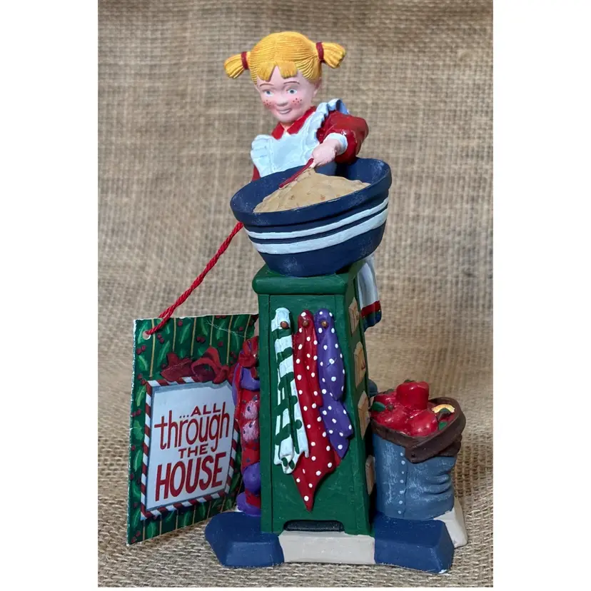 Department 56 All Through The House Madeline Making Cookies Resin Figurine Christmas