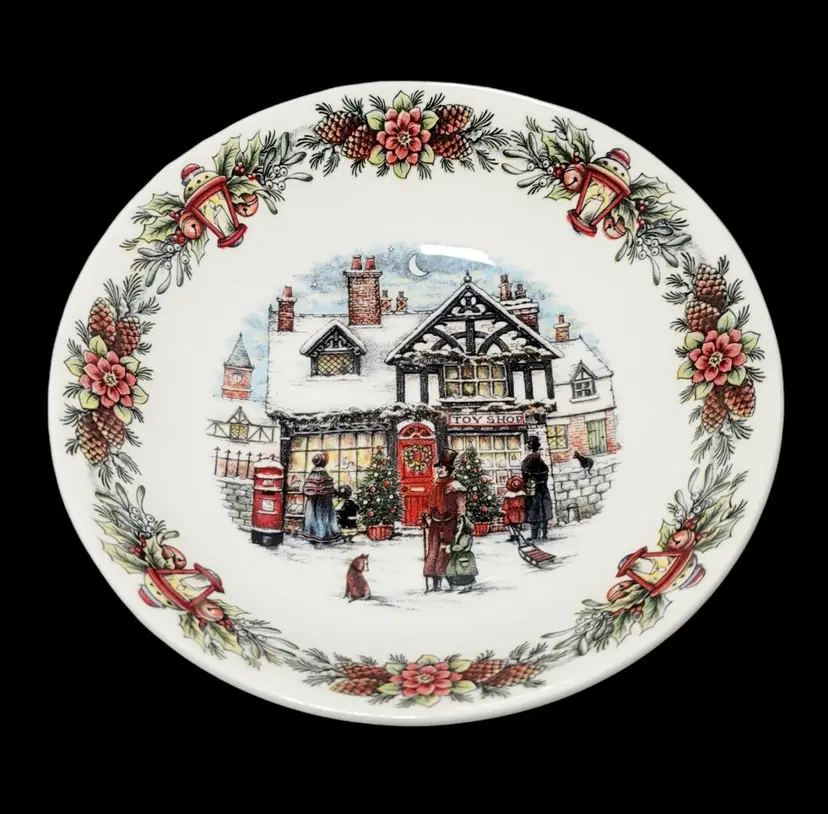 Royal Stafford Christmas Toy Shop Soup Cereal Bowl 7.5"