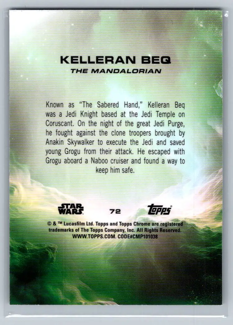 Kelleran Beq Blue Pulsar Breakers Delight Edition 2025 Topps Chrome Star Wars #72