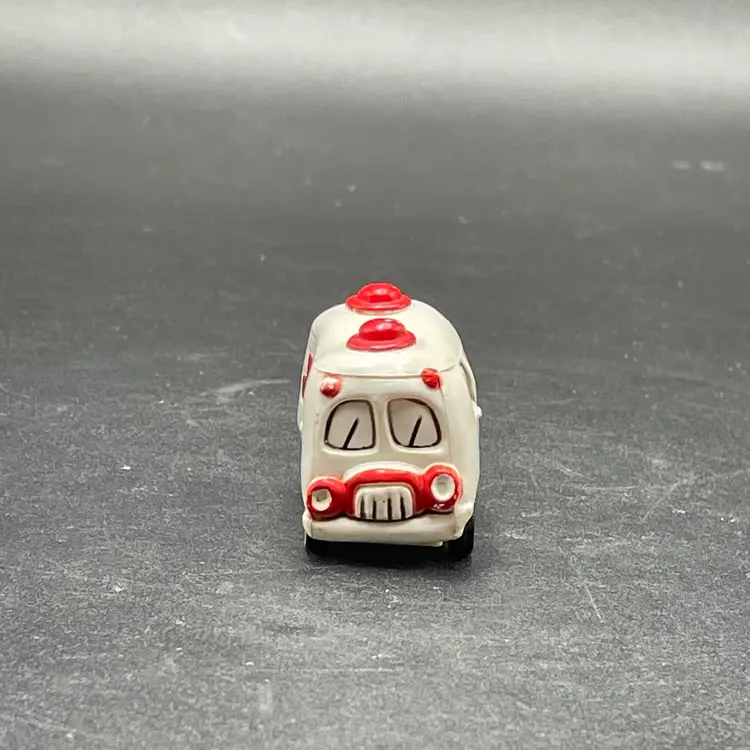 Wallace Berrie & Co Funkymobiles Crasher Dasher Ambulance Mini Toy Car VTG 1976