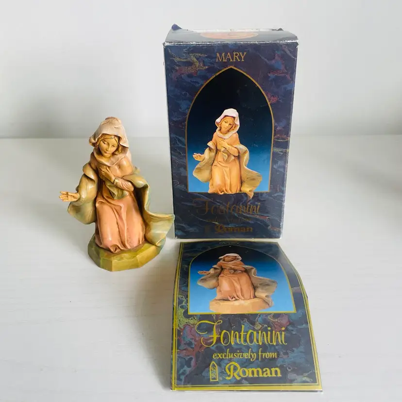 Vintage Fontanini VIRGIN MARY Figurine 5" Heirloom Nativity 72512 1991 With Box