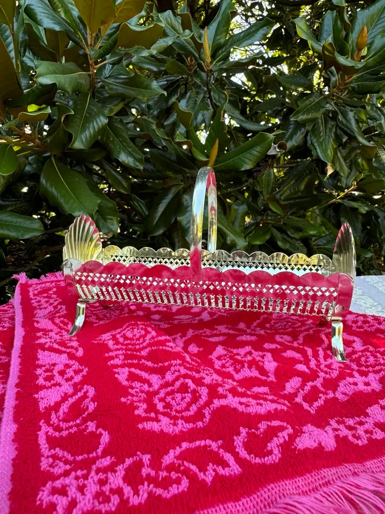 Vintage Shell Cracker Tray 