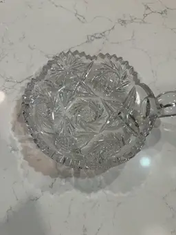 ABCG Bowl With Sawtooth Edge And Decorative Handle