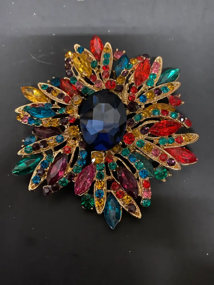 Multicolor Large Brooch Pendent