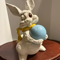 10” Ceramic Winking Easter Bunny