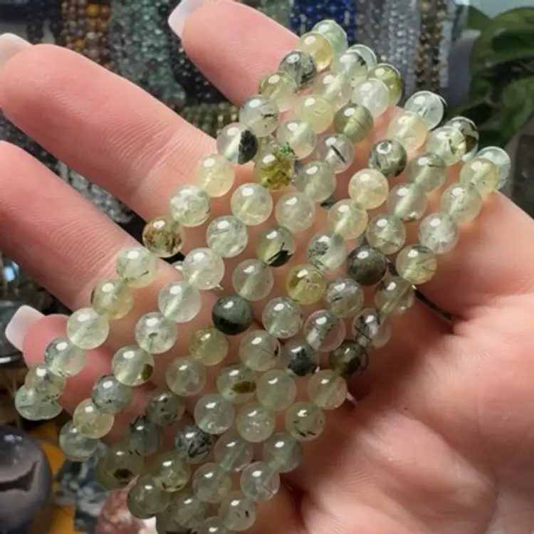 Prehnite 6mm Bracelet