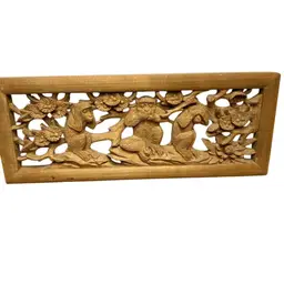 Wooden Carved “Hear No Evil, Speak No Evil, See No Evil” @8 1/2x3 1/2