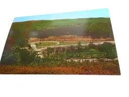 Vintage Postcard unposted Fort Littleton Interchange Turnpike PA roads