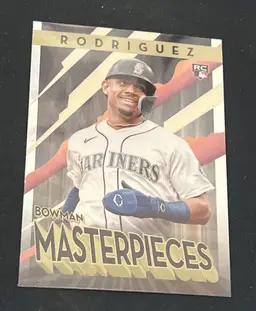 Julio Rodriguez 2022 Bowman's Best Bowman Masterpieces #BM-10 Rookie RC Seattle Mariners