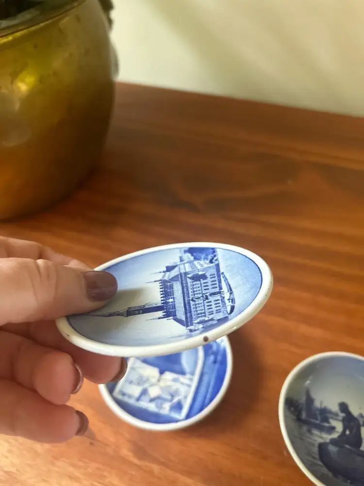 Vintage Denmark Mini Decorative Plates Mermaid