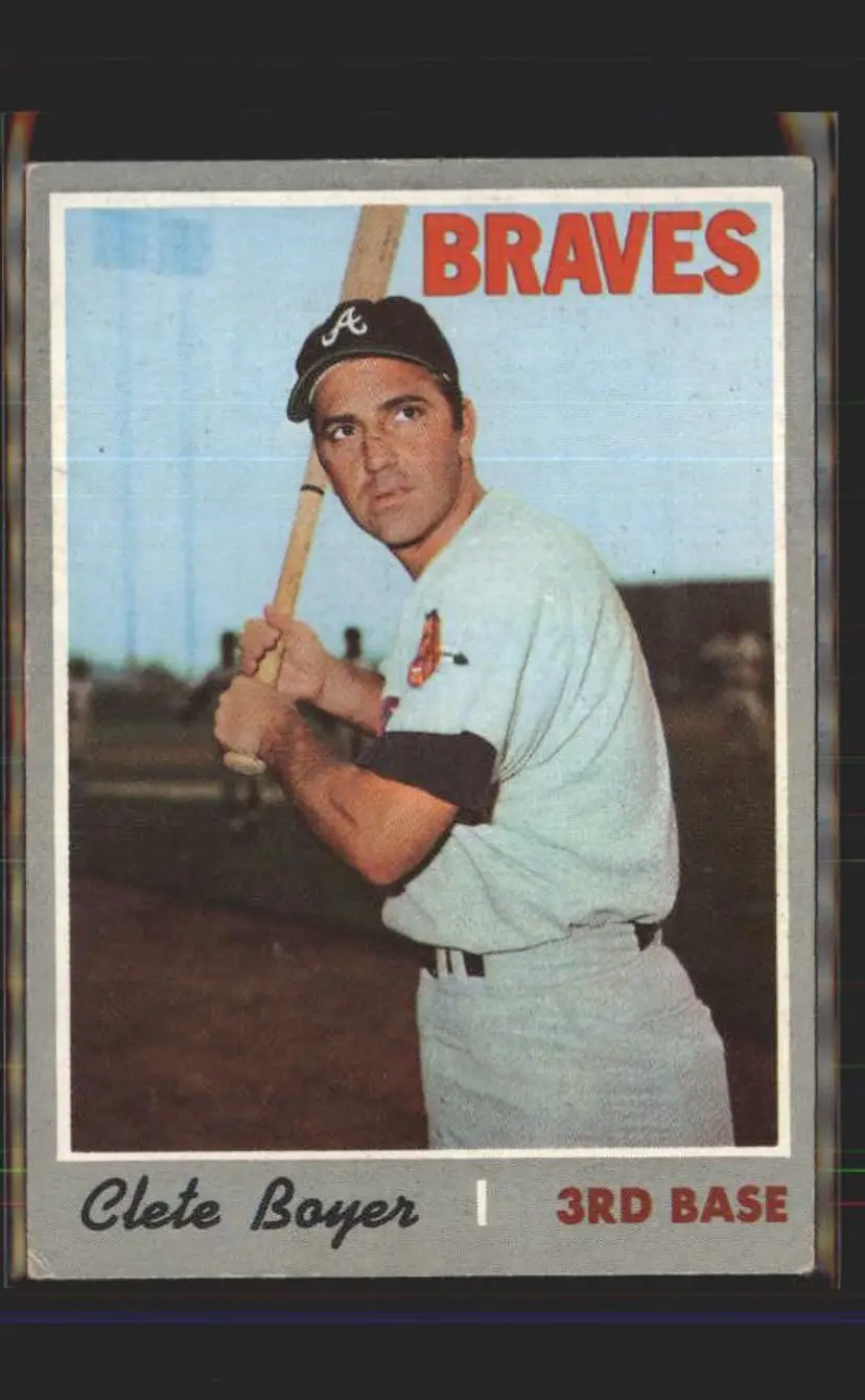 Clete Boyer 1970 Topps #206 - () - Atlanta Braves