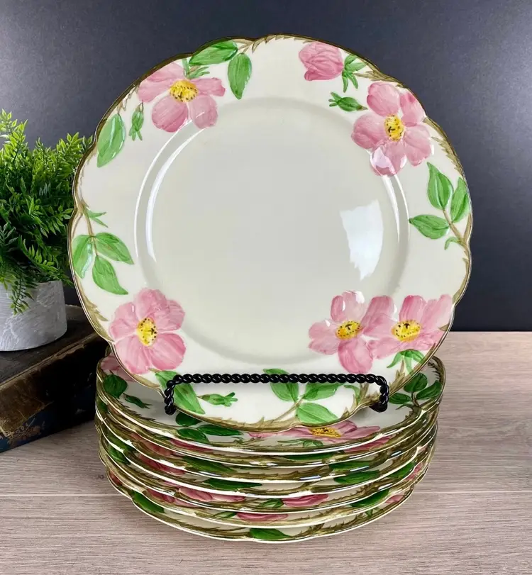 Franciscan Desert Rose Dinner Plates 1940s 50s PRICE is PER PLATE