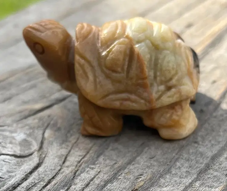 Carved Amazonite Turtle