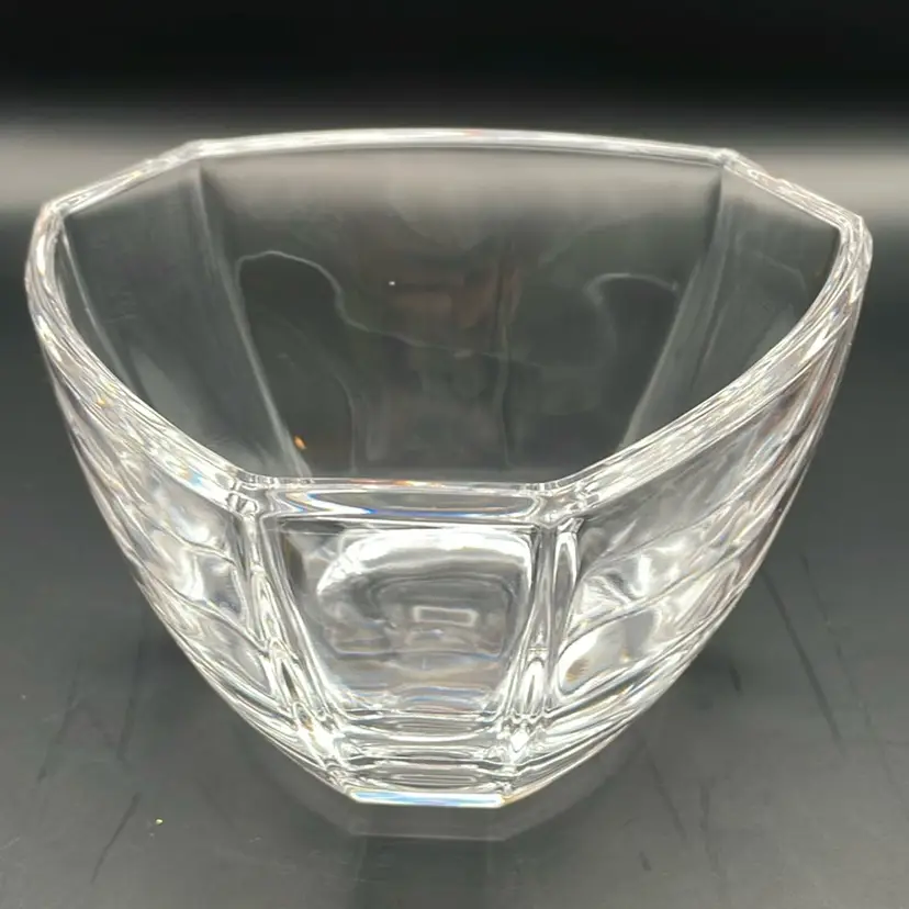 #362 Tiffany & Company Six Sided Crystal Bowl