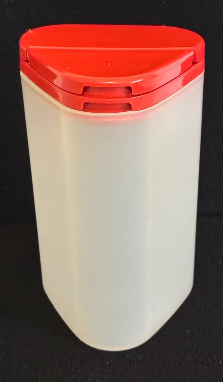 Tupperware Modular Mates Cheese/Spice Shaker~Sheer w/Red Lid~#1630