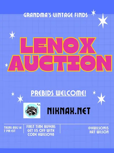 Lots Of LENOX!! All My Lenox Up For Bid!!