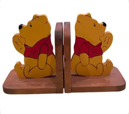 Winnie the Pooh Wooden Book Ends Set