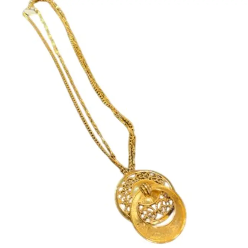 Monet Door Knocker Pendant With Pretty Double Chains