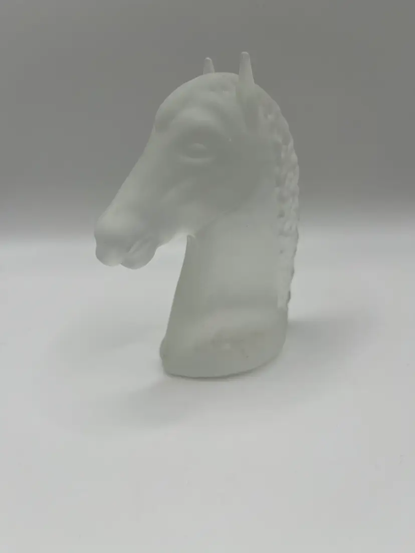 Reijmyre Glass Horse Head Sculpture Figurine Sweden