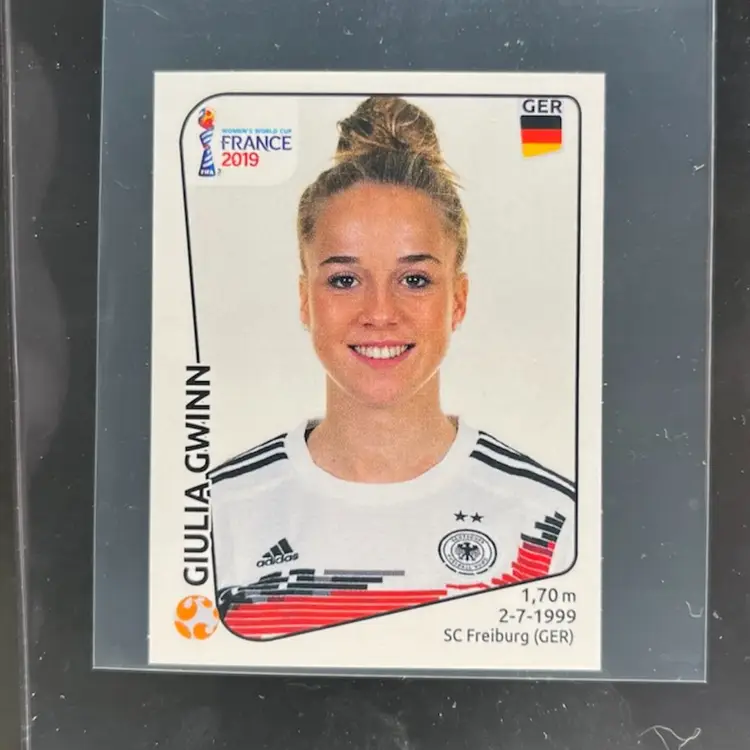 Giulia Gwinn 2019 Panini Women’s World Cup Sticker Germany Card