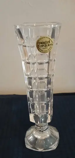 VINTAGE Cristal d'Arques "Solifor" pedestal bud vase