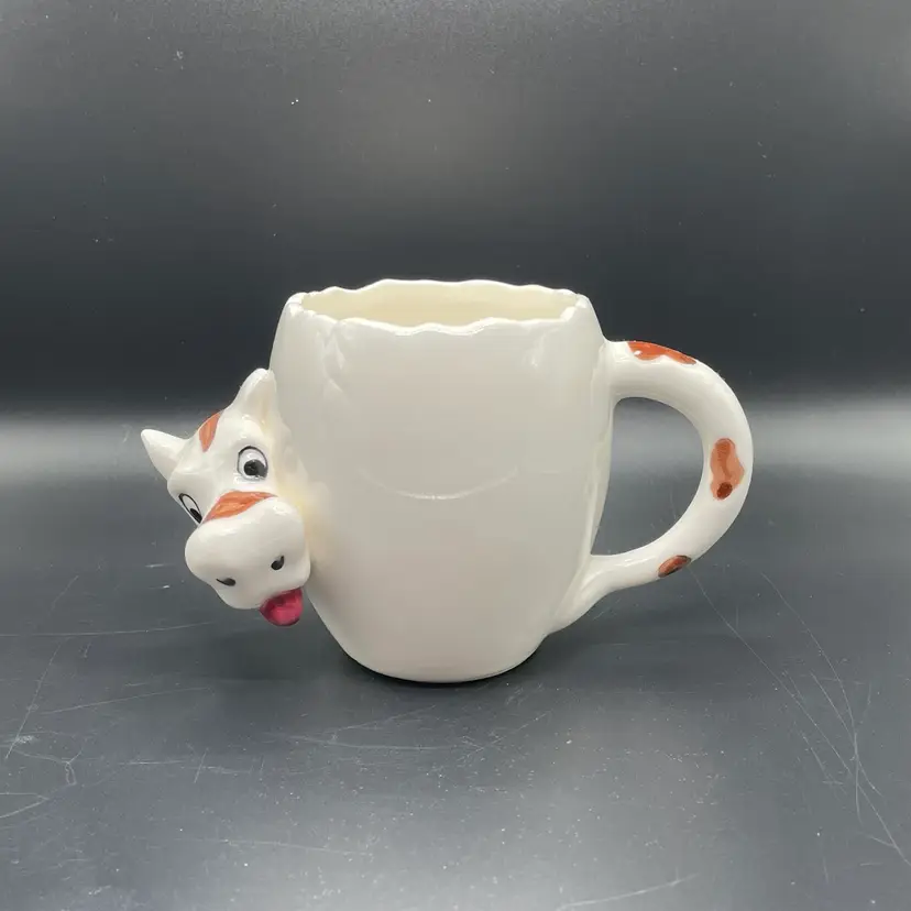 Whimsical Tastesetter Sigma Coffee Cup Mug Cow Egg Farm Kitchenware