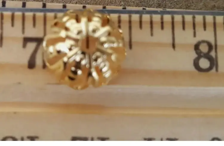 Filigree Open Flower 12x5mm Gold-Plated Brass Round Bead Caps  lot of 30 pkg