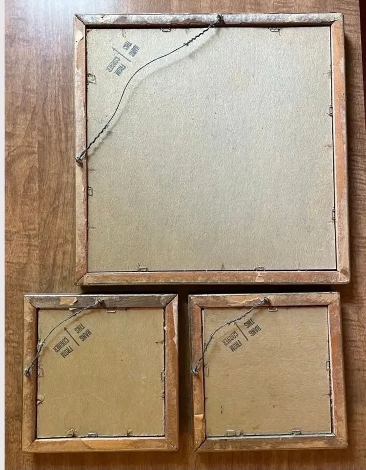 Set Of 3 Beautiful French Wall
Hangings Pictures