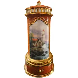 2000 Thomas Kinkade's Seaside Reflections "Beacon of Hope" Heirloom Music Box