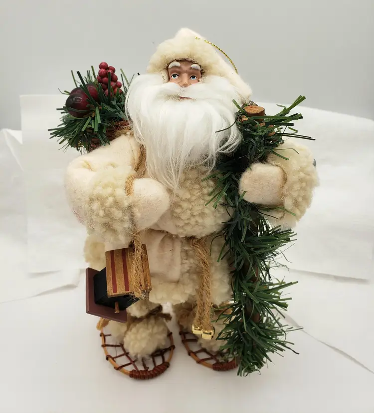 Santa's Workshop Handcrafted Collectibles Old World Christmas Ornament Figure 9". Displayed only. Original tag.