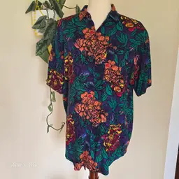 Tropical Floral Button Down